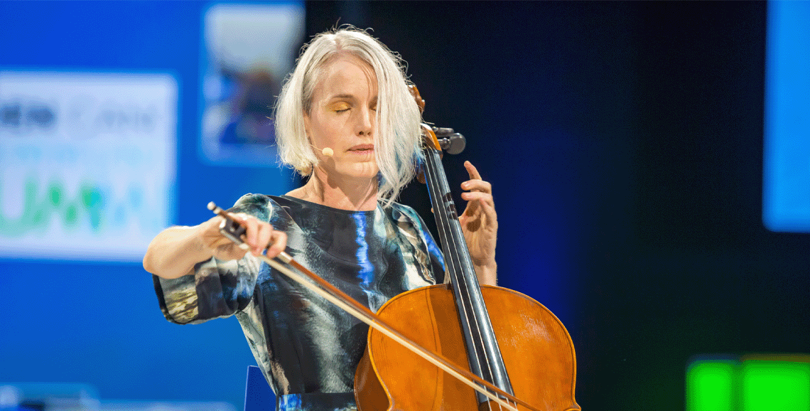 Cellist from The Biden Cancer Summit.