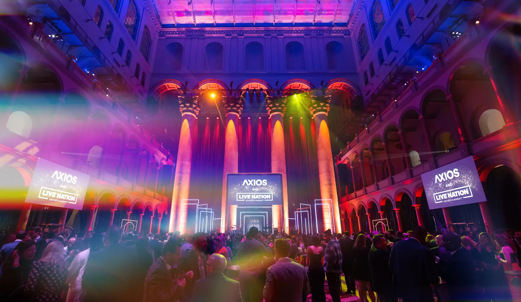 Axios and Live Nation event at The National Building Museum.